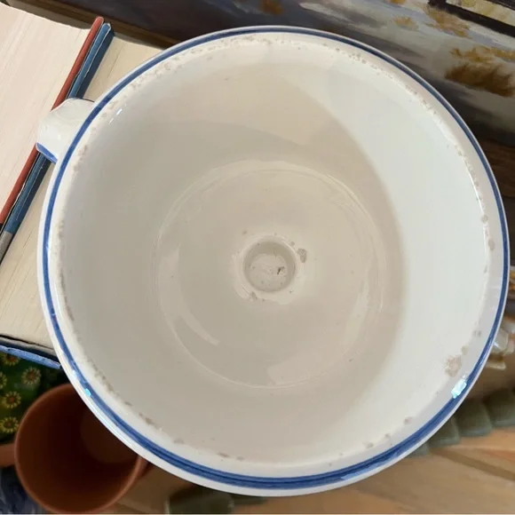 Vintage Hand Painted Oversized Mug Bowl Or Candle Stick Holder Teleflora - Picture 6 of 7